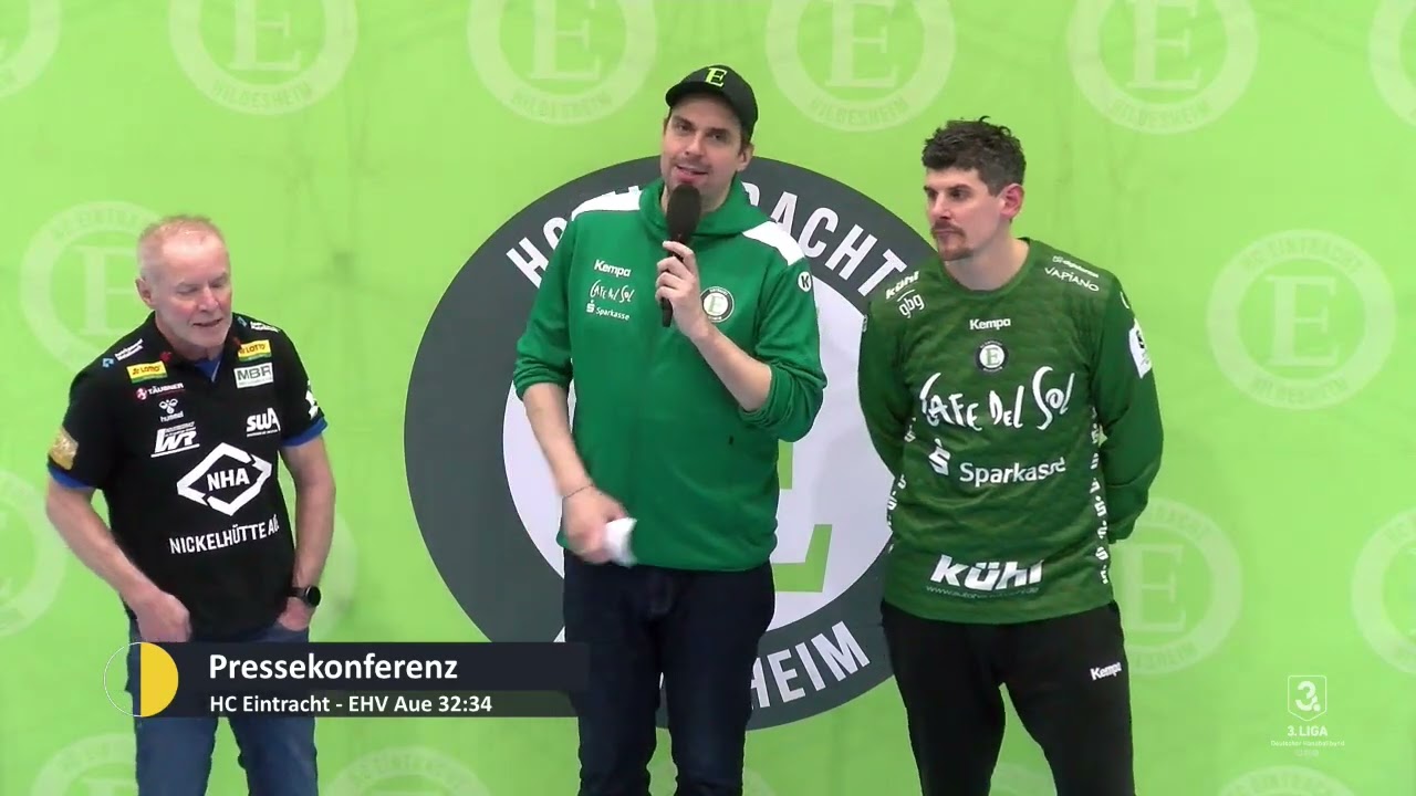 Pressekonferenz nach dem Heimspiel: HC Eintracht Hildesheim vs. EHV Aue