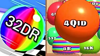 Ball Run 2048 Infinity Mode [512DQ] vs Blob Merge 3D [4QID] - New High Score #ballgamezone screenshot 5