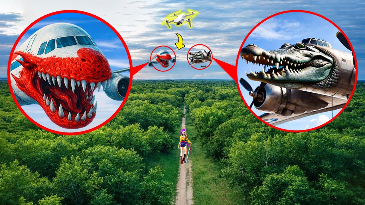 DRONE FOUND PLANE EATER VS BOMBARDINO CROCODILO IN REAL LIFE ON CAMERA AT 3AM! (Huge Battle!!)