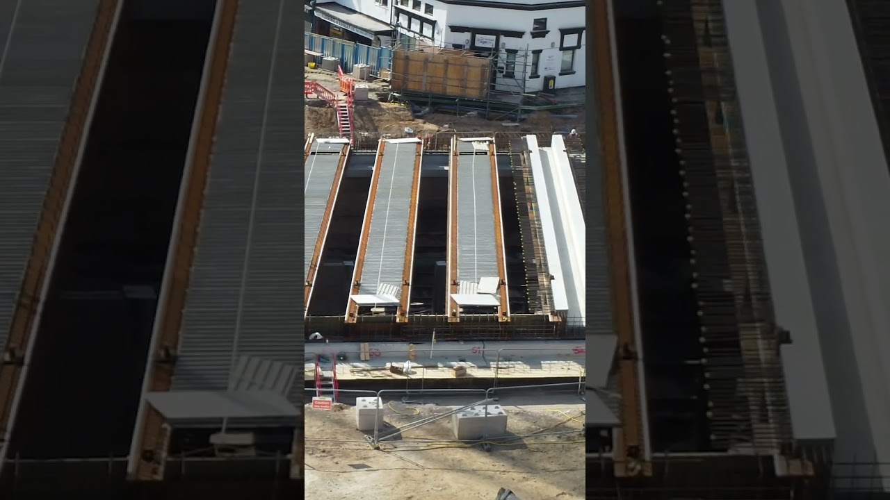 Greek Street Railway Bridge Replacement Project Stockport | New Bridge Beams 