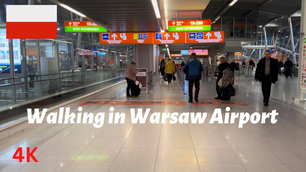 Walking in Warsaw Chopin Airport 🇵🇱