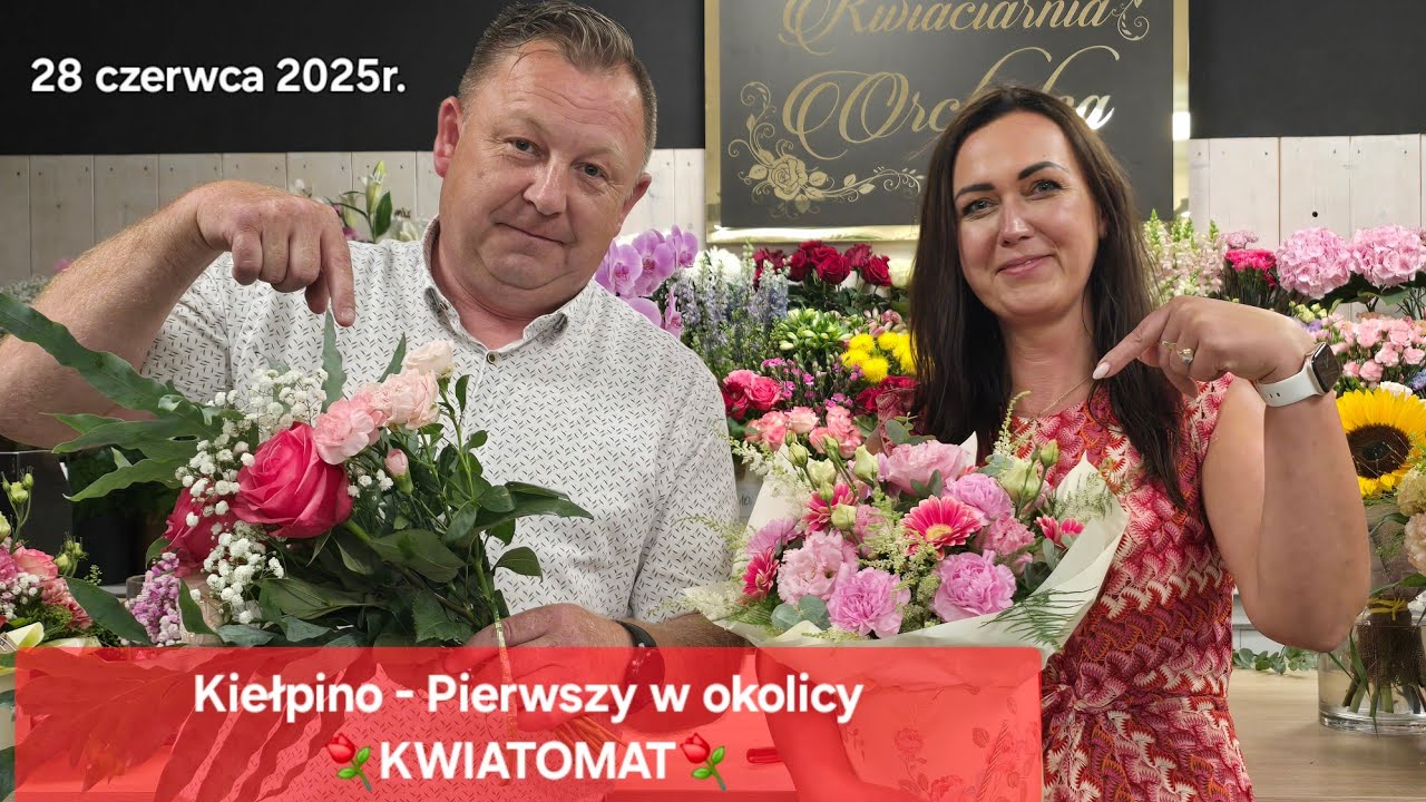 KIEŁPINO. gm.Kartuzy. Kwiatomat 24h. Kwiaciarnia Orchidea.