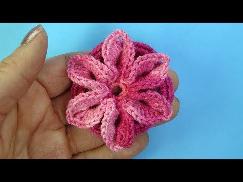 Вязание крючком - цветы | Цветок крючком схема