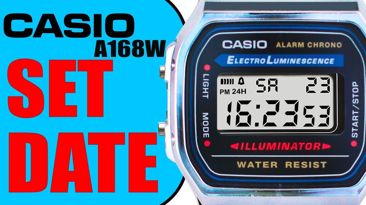 casio digital watch set time