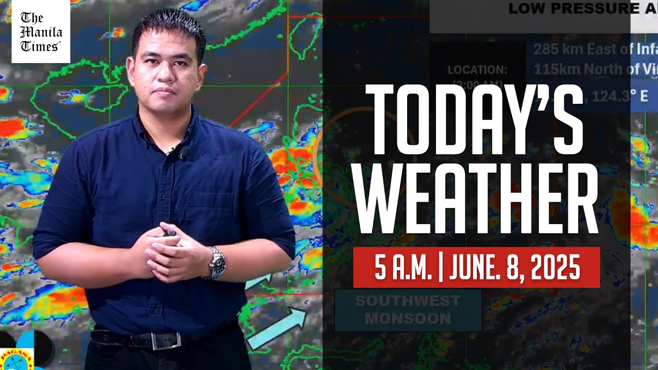 Today's Weather, 5 A.M. | June 8, 2025 Today's Weather, 5 A.M. | June 8, 2025