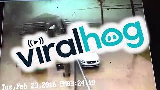 Tornado Destroys FedEx Store || ViralHog