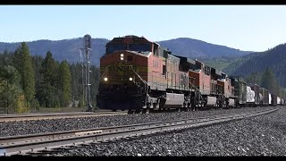 (4K)   Grain Train and 10,000 Ft Manifest @ West Ripley