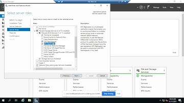 Installing DFS on a Windows Server