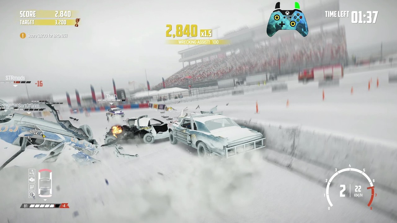 Wreckfest 26.03.04 Roadcutter Score Streak - Big Valley Speedway Demolition Arena