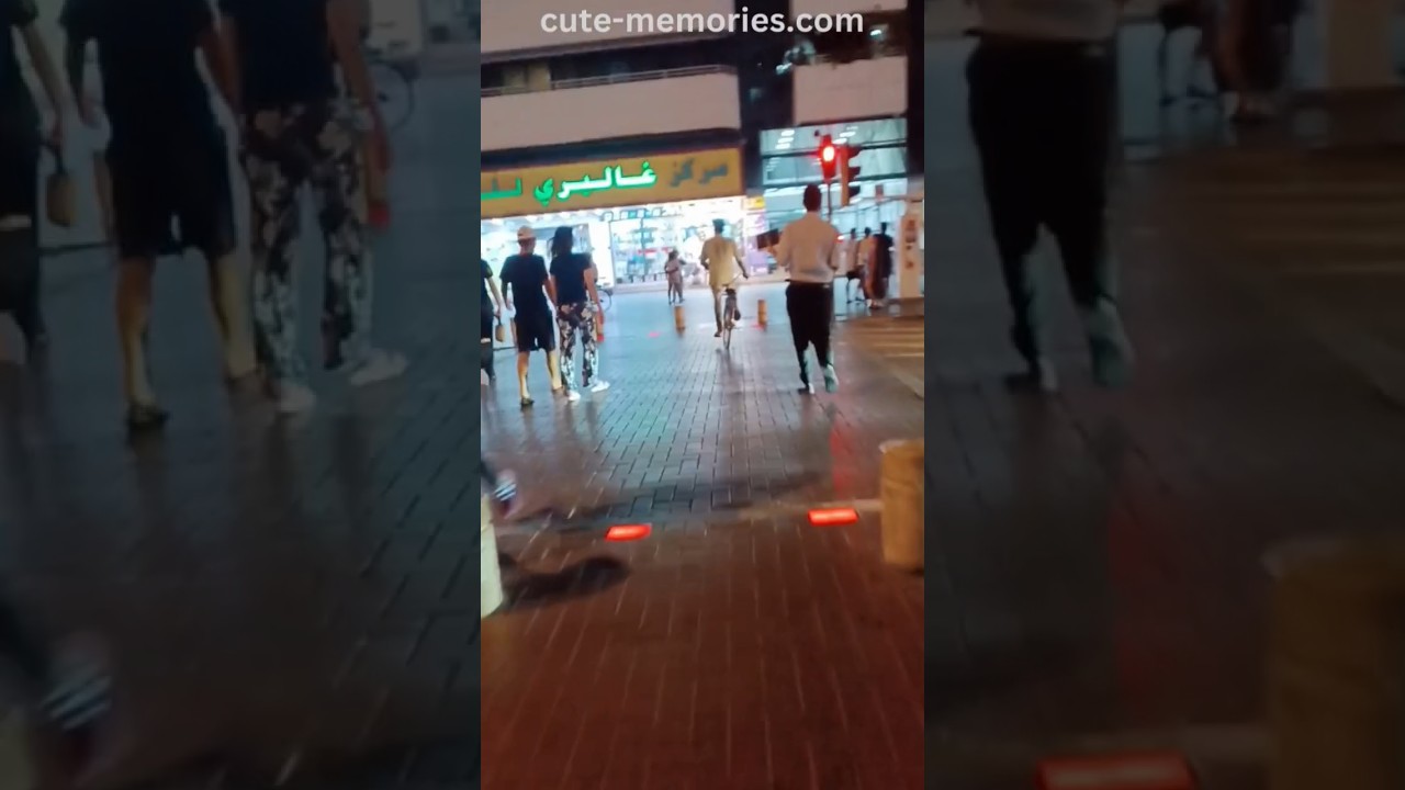 Dubai Al Rigga Pedestrians - Cross 🛣️ the road on green🚦signal