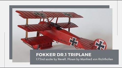 Revell Fokker Dr. 1 Triplane 1:72 Scale - The Red Baron
