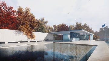 [Twinmotion] Barcelona Pavilion Fall
