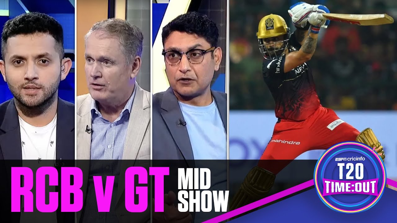 Kohli century takes RCB to 197 | T20 Time:Out | RCB v GT Mid-show