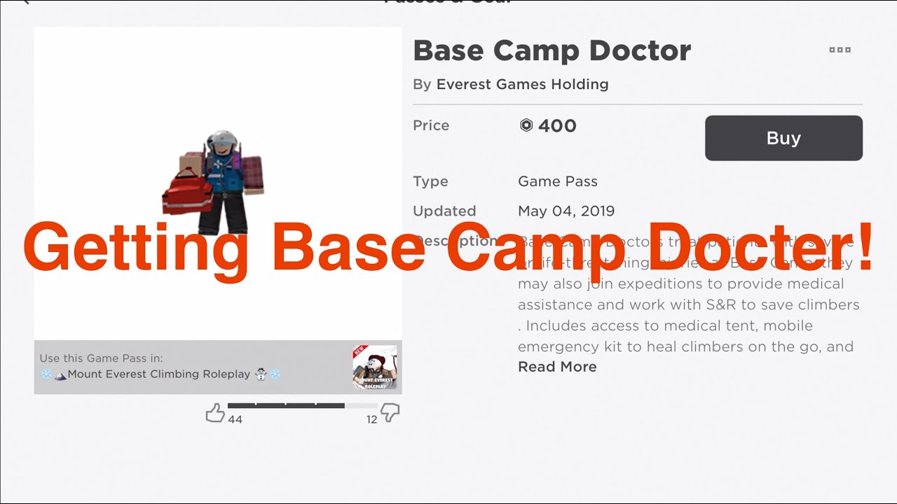 Being A Base Camp Docter On Mount Everest Roblox Youtube - roblox mount everest missing doctors