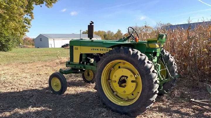 John Deere 630 Tractor and John Deere KBA Disk