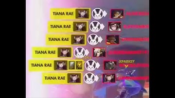 How to get a Sextuple six player Team Kill with dva ult ultimate overwatch 2021 Xbox Tiana Rae