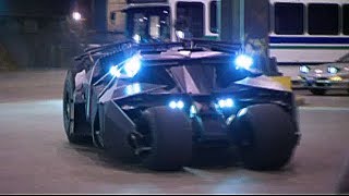 Stunts and car chase on Batmobile 'Batman: Begins' Behind The Scenes