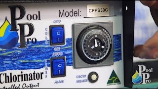 How to set the timer on your Pool Pro CPP & CPPS Chlorinator