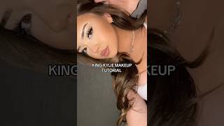 King Kylie makeup!! #makeuptutorial #youtubeshorts #kyliejennermakeup #makeupshorts #viralshorts