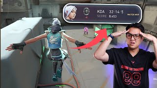 (Fukin'Noob Chronicles #2) Iron Rank Jett Drops 32 Kills and Still Loses, Looks Like a Smurf at F...