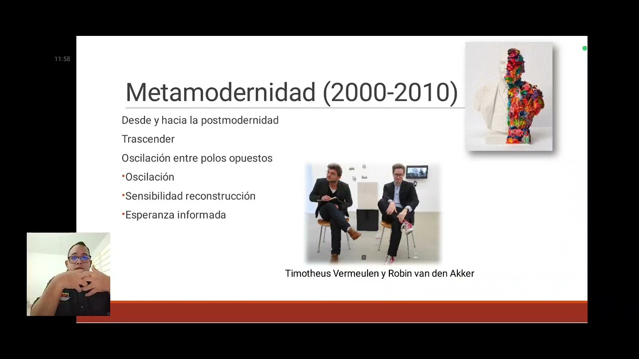 DCAyG UC-MC-T1-David Singer. Modernidad, postmodernidad, transmodernidad y metamodernidad. 