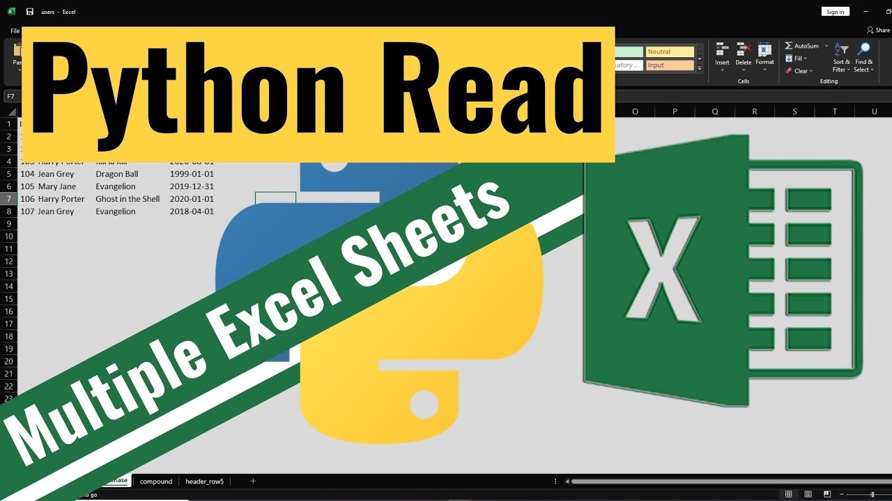 python-read-multiple-excel-sheets-youtube