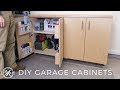 DIY Garage Cabinets for Shop Organization