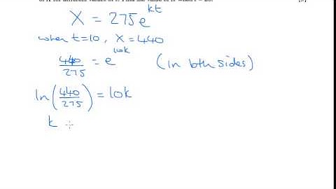 C3 2006 January q6a - AS/A2 Maths - Exponentials and Logs