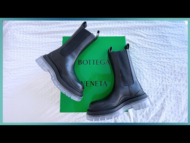 Pacific Clip sommerfugl blæse hul Bottega Veneta BV tire boots 👢unboxing + review + try-on (are these worth  the splurge?) - YouTube