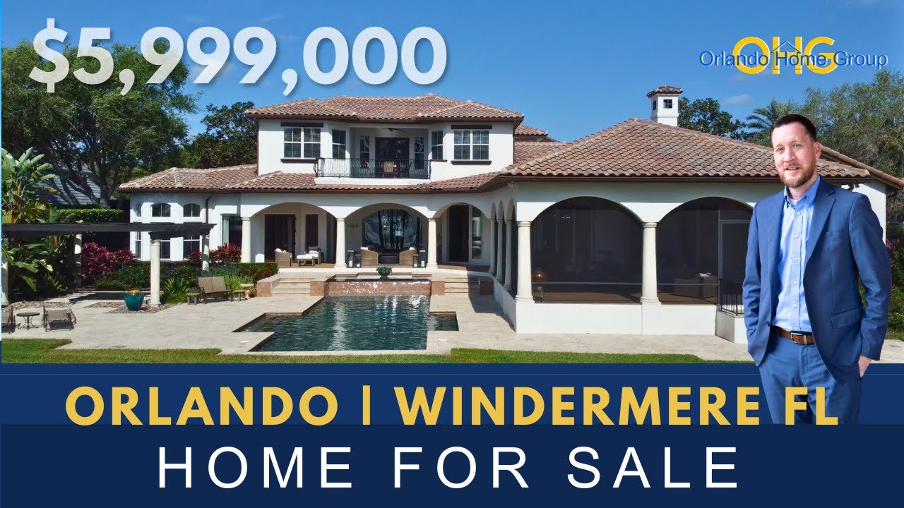🌴WINDERMERE FL! 🏡 $5,999,000 | Keene's Pointe | Lake Home | Amazing View!