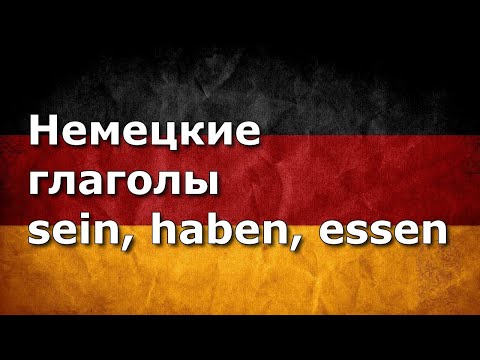 Немецкие глаголы sein, haben, essen