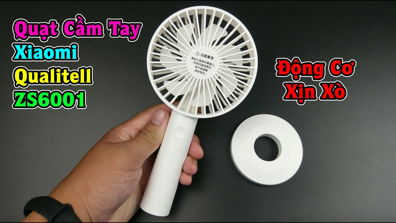 Quạt cầm tay Xiaomi Qualitell ZS6001: Động Cơ Không... - youtube