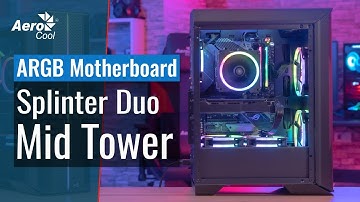 Splinter Duo Mid Tower Case - Connecting the Hub to Your Addressable RGB Motherboard