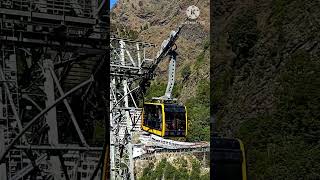 Beautiful view of Trolley at Bhavan to Bhairav temple#travelvlogging #hills #shorts #youtubeshorts।