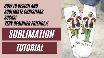 SUBLIMATION TUTORIAL: How to use metal inserts to sublimate socks!