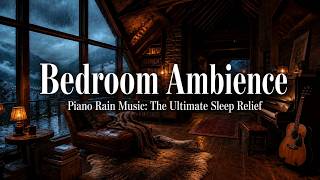 Homey Bedroom Ambience &amp; Piano Rain Music: The Ultimate Sleep Relief