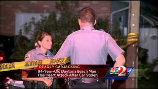 Car connected to carjacking death of 90-year-old found