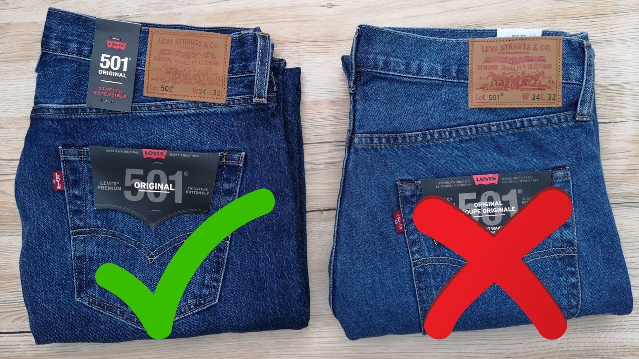 How to spot a fake Levi's Jeans, Levi's 501 Original Jeans