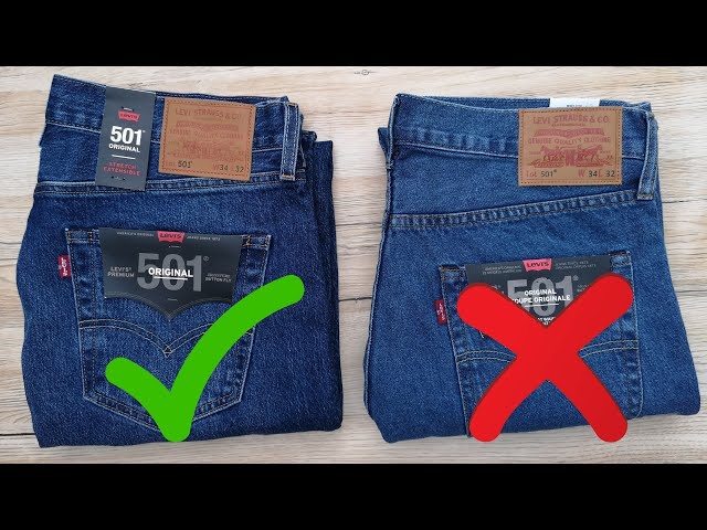 How to spot a fake Levi's Jeans | Levi's 501 Original Jeans | Fit | Mens  Levi's Jeans - YouTube
