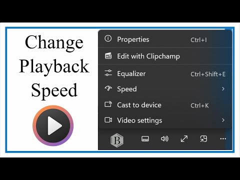 How to Change the Playback Speed in Windows Media Player (Win 11)