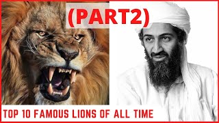 TOP 10 FAMOUS LIONS OF ALL TIME - PART2  #famouslions