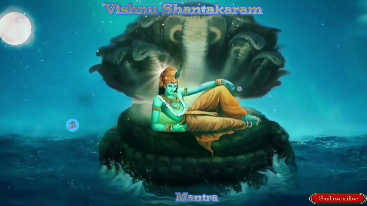 Shantakaram Bhujagashayanam  Vishnu mantra for wealth  4k Status