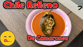 🔴 Como hacer los Mejores Chiles Rellenos CAMARONES 🍤 sin Capear (1 Tip SECRETO 🔥 Pelen fácil) RECETA