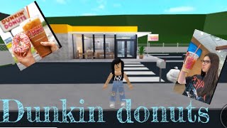 A tour of my dunkin donut cafe-bloxburge