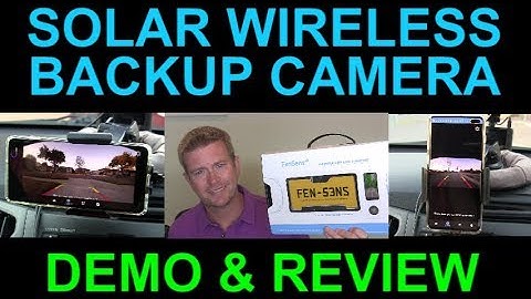 FenSens Backup Camera Solar Wireless License Plate Frame for Car Truck SUV Full Demo Review