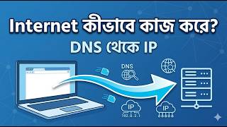 Internet কীভাবে কাজ করে DNS, HTTP, TCP/IP সহজ ব্যাখ্যা  | TCT Power