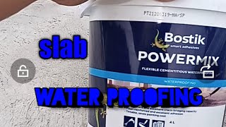 slab water proofing/bostik power mix