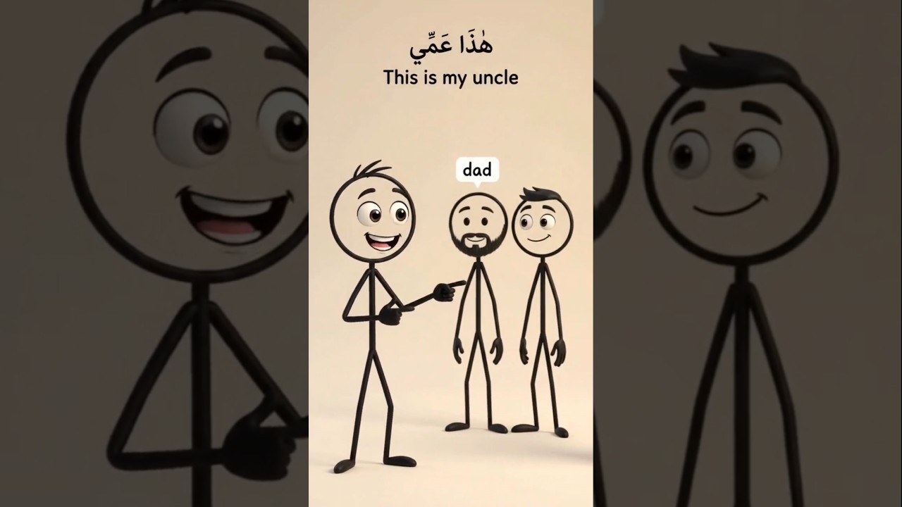 Learn Your Dad’s Family in Arabic! 👨‍👩‍👧‍👦 3 Easy Words 🤯