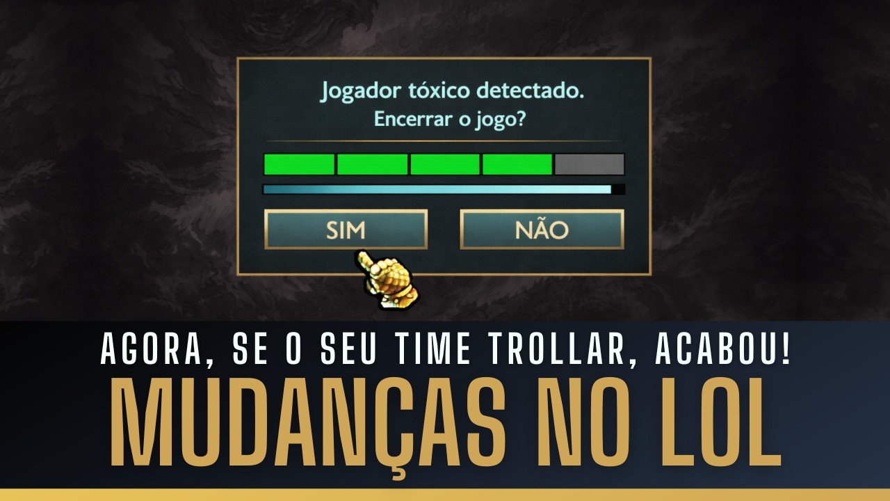 RANQUEADA do LOL MELHORADA! Novo sistema detecta quando o seu time é troll e ENCERRA o jogo