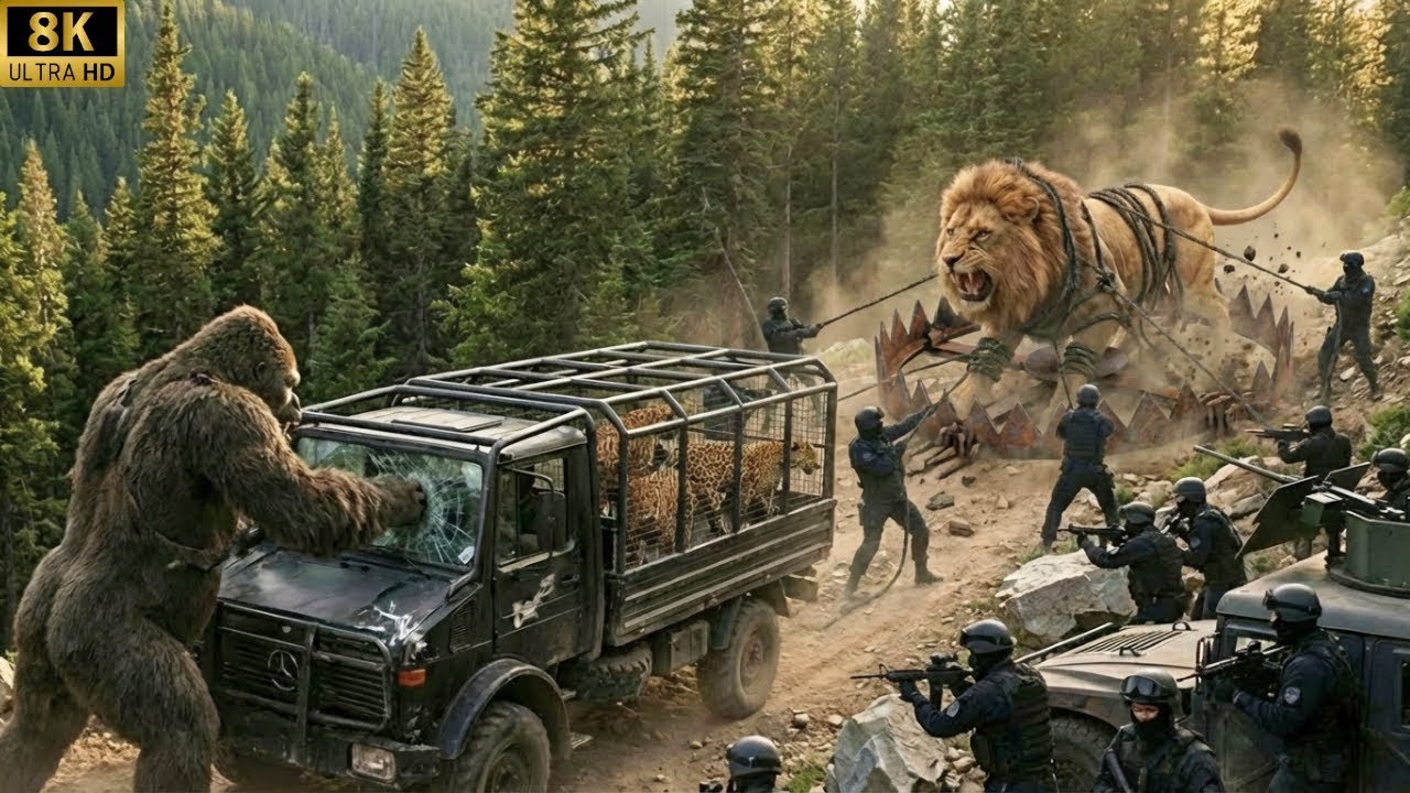 King Kong And Alpha Lion vs  Poachers Traps Are Being Broken on Skull Island